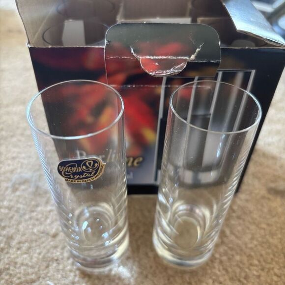 Barline Bohemia Crystal Box Of 6 50 ML Vodka Shot Glasses - Picture 1 of 6